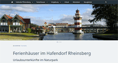 Desktop Screenshot of hafendorf-rheinsberg-ferienhaus.de